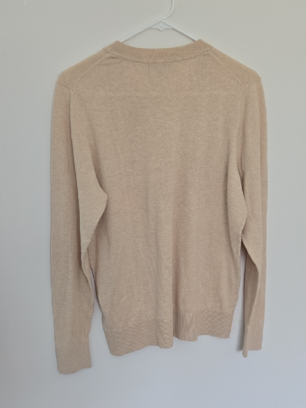 Quince Neutral Crewneck Sweater Cotton Blend Normcore Quiet Luxury Large - Picture 4 of 5